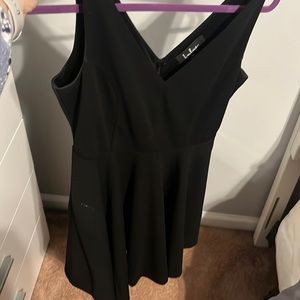 Black skater style dress